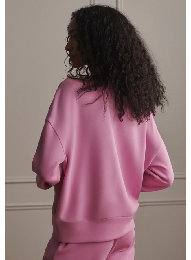 Varley Reena Button Front Sweat Moonlite Mauve