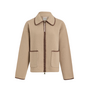 Varley Ruiko Zip Through Fleece Light Taupe