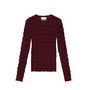 Avec Elan Elani Longsleeve Top Zinfandel Mahogany