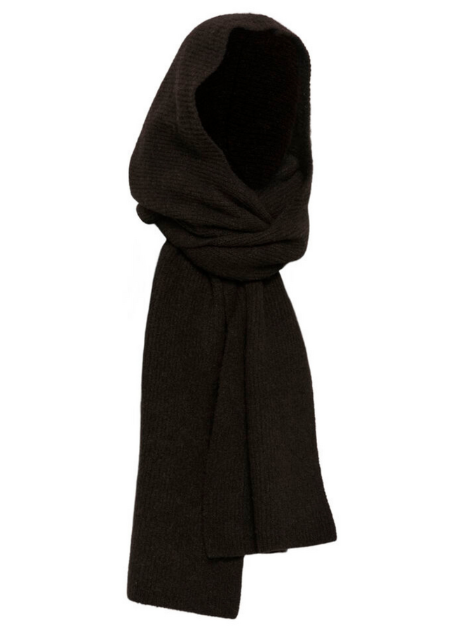 Gestuz Alpha Hoodscarf Ganache