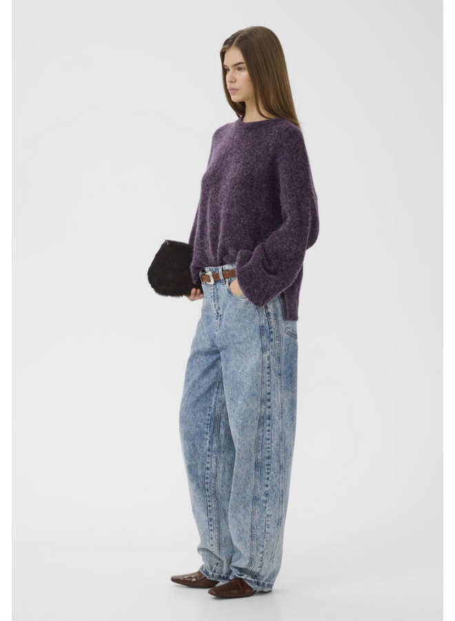 Gestuz Alpha Slit Pullover Juniper Melange
