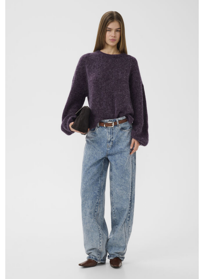 Gestuz Alpha Slit Pullover Juniper Melange