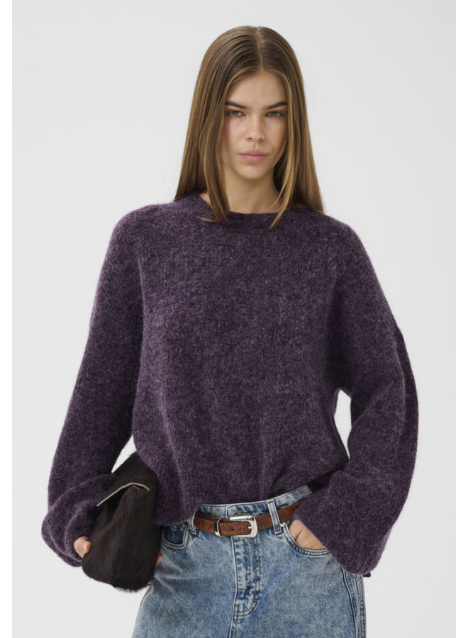 Gestuz Alpha Slit Pullover Juniper Melange