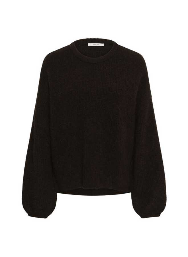 Gestuz Alpha Slit Pullover Ganache Melange