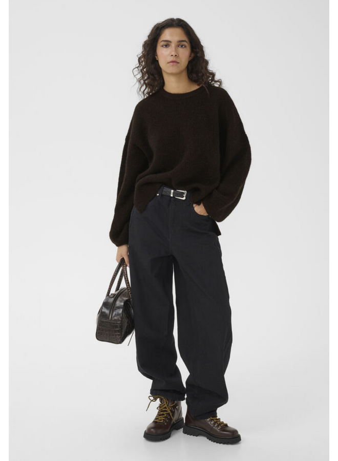 Gestuz Alpha Slit Pullover Ganache Melange