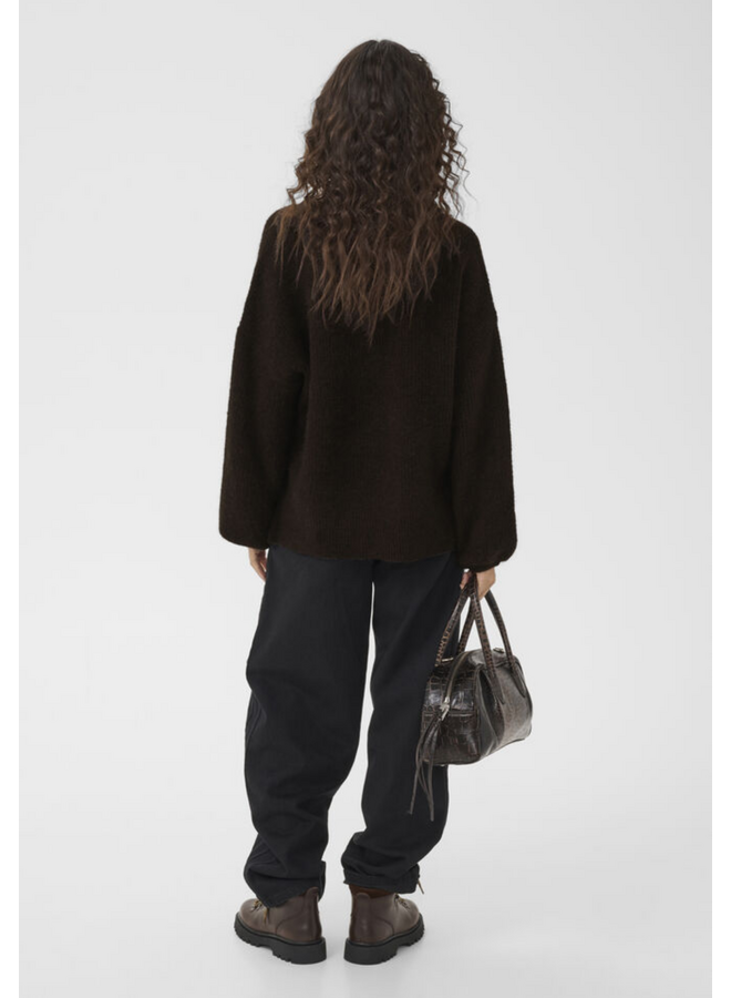 Gestuz Alpha Slit Pullover Ganache Melange