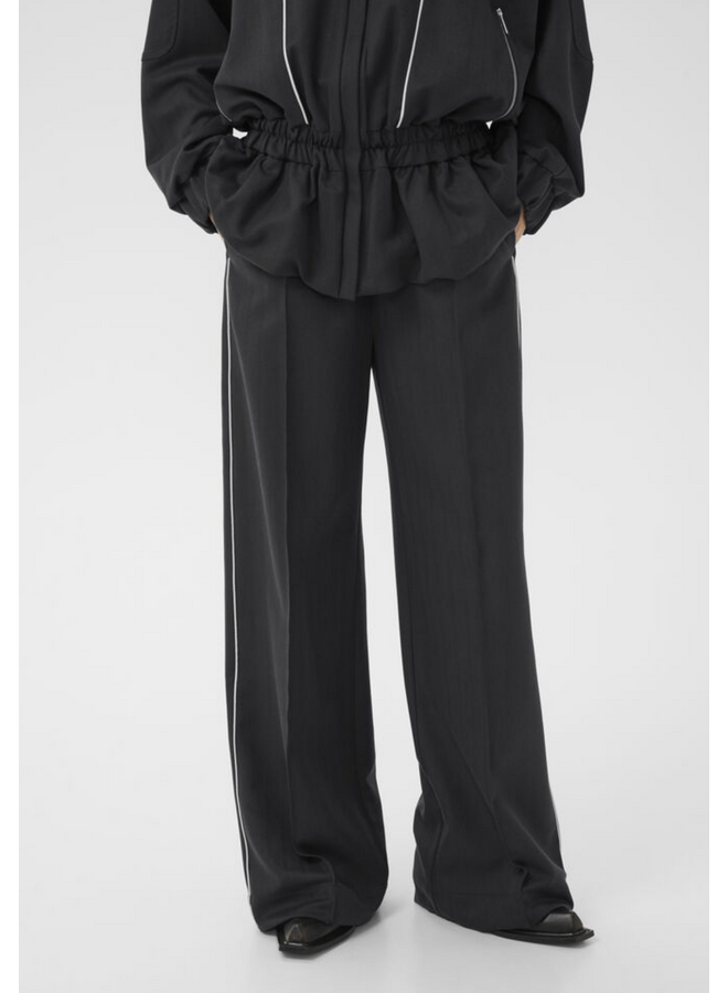 Gestuz Alezia HW Pants Grey Herringbone