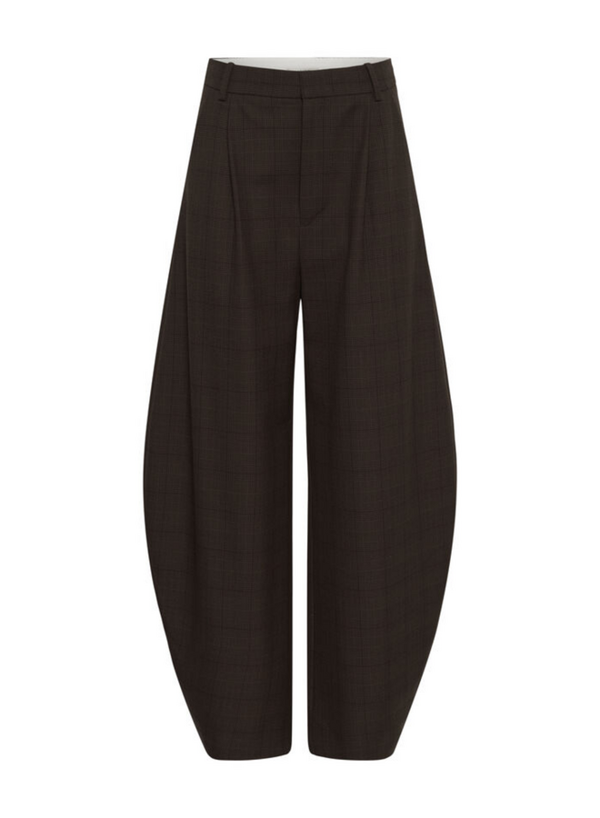Gestuz Lavana HW Pants Brown Check