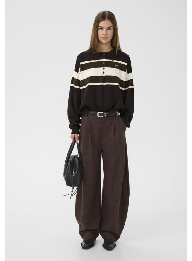 Gestuz Lavana HW Pants Brown Check