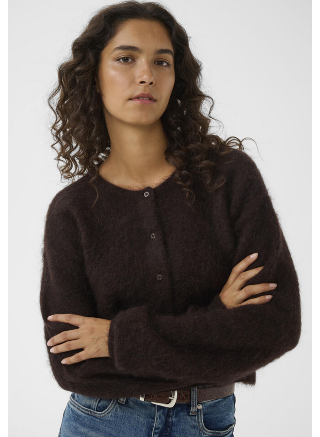 Gestuz Debbie Short Cardigan NOOS Ganache Melange