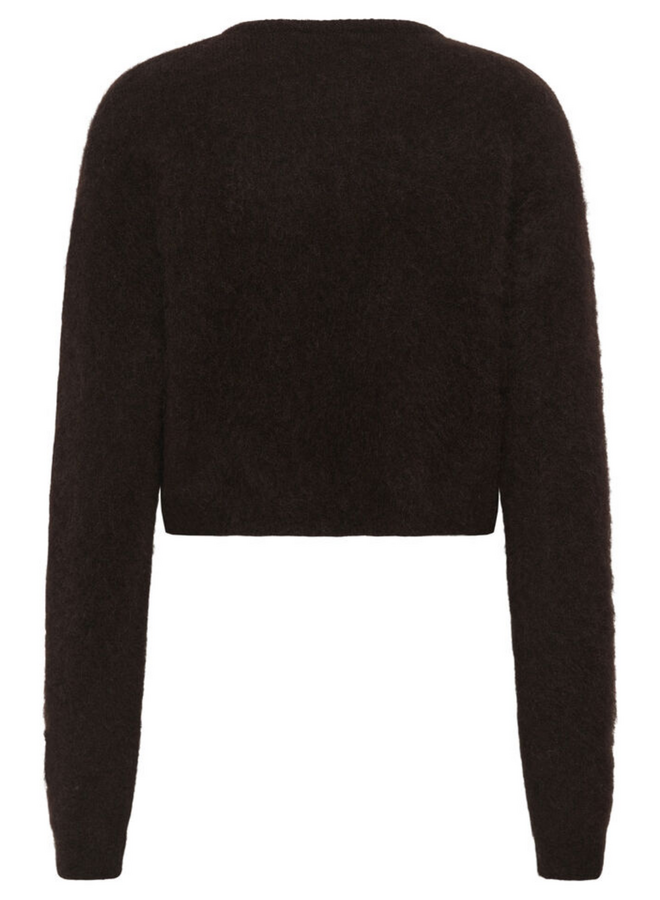 Gestuz Debbie Short Cardigan NOOS Ganache Melange