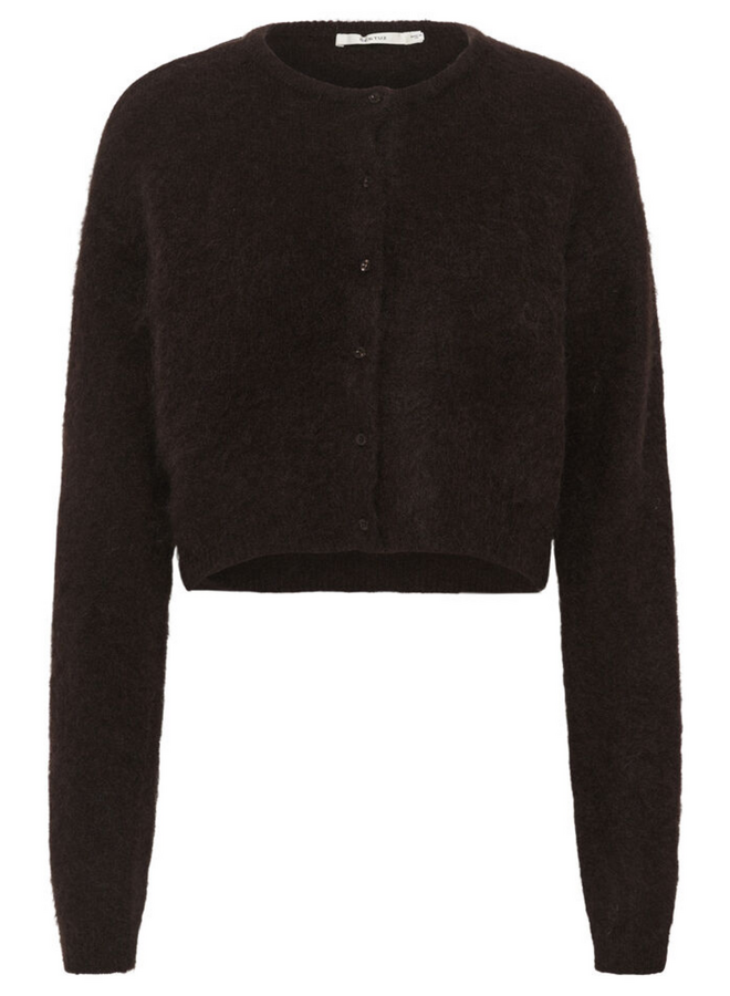 Gestuz Debbie Short Cardigan NOOS Ganache Melange