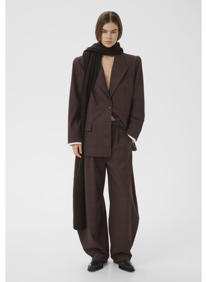 Gestuz Lavana Blazer Brown Check
