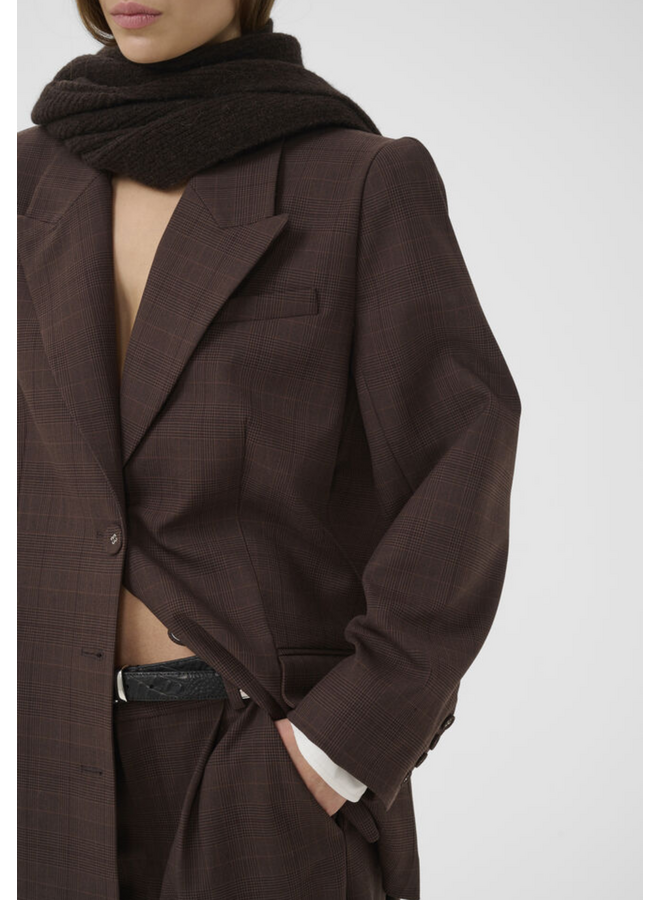 Gestuz Lavana Blazer Brown Check
