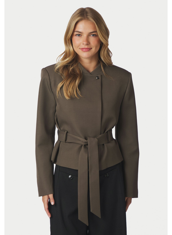 Neo Noir Kailyn Structure Blazer Dusty Brown