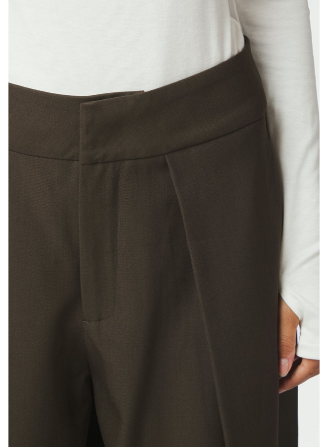 Neo Noir Lucille Structure Pants Dark Brown