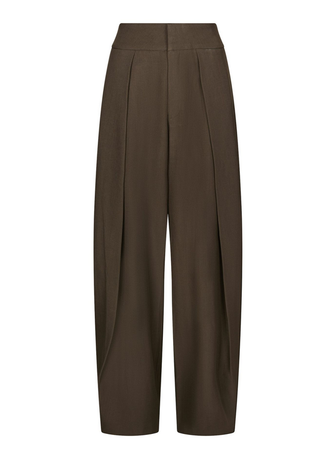 Neo Noir Lucille Structure Pants Dark Brown