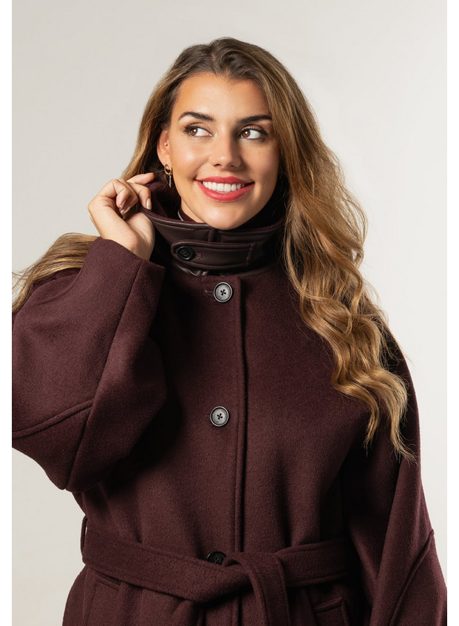 Giacomo Coat Cherrywood