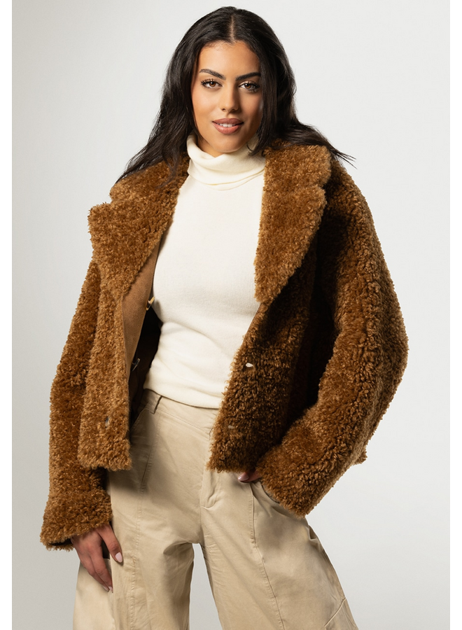 Giacomo Teddy Jacket Camel