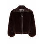 Giacomo Fur Jacket Chocolate Plum