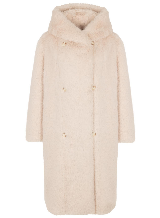 Giacomo Fur Coat Moon Beam