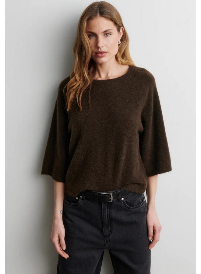 Second Female Gabby Knit SS O-Neck Demitasse