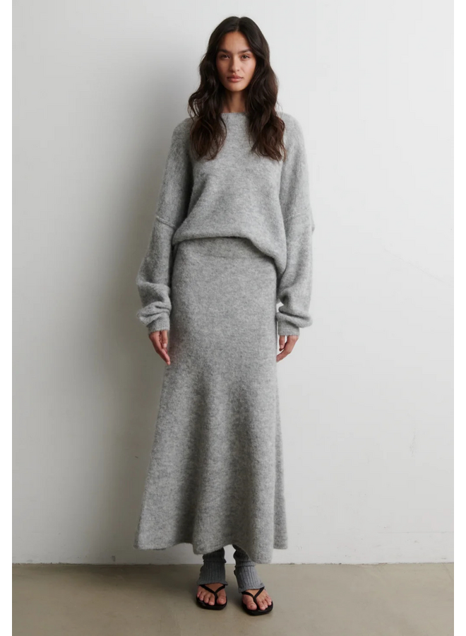 Second Female Pollenza Knit Pullover Light Grey Melange