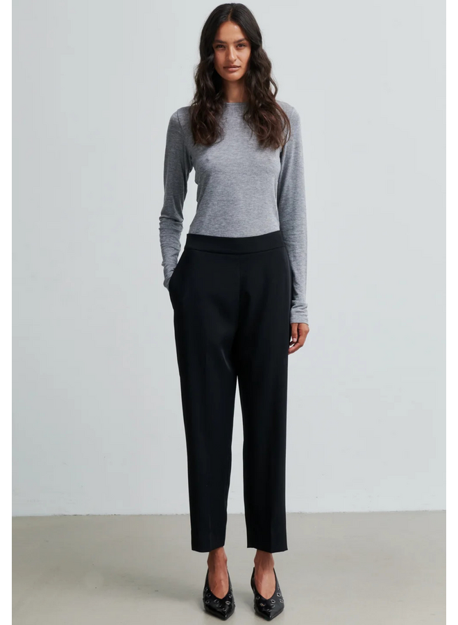 Second Female Matima O-Neck Tee Grey Melange