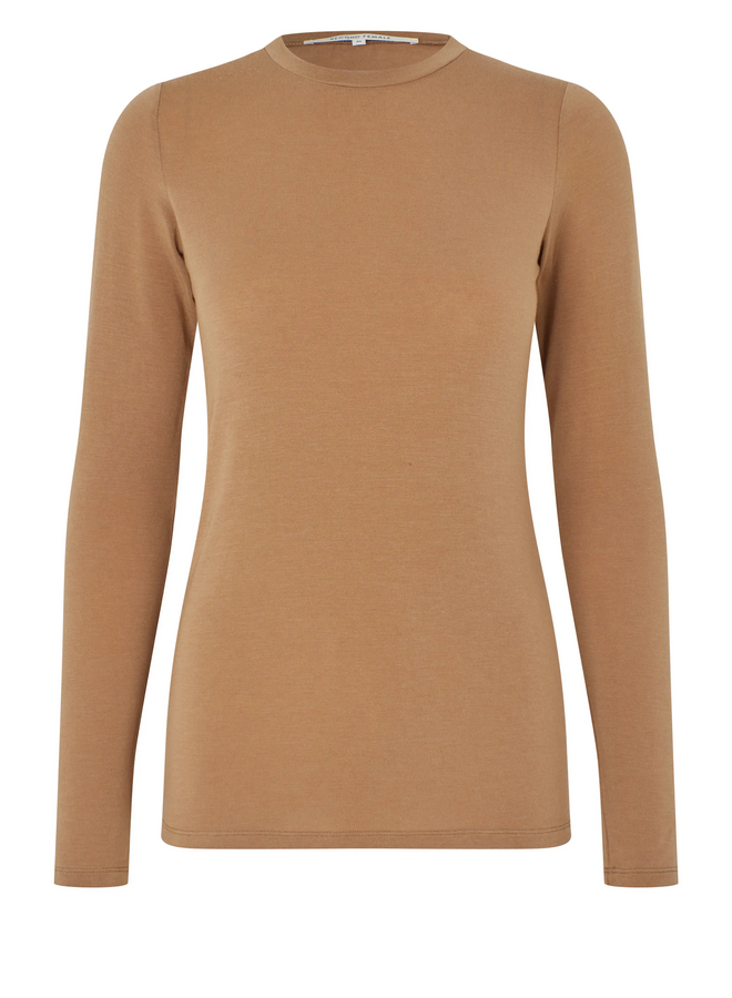Second Female Matima O-Neck Tee Camel Melange