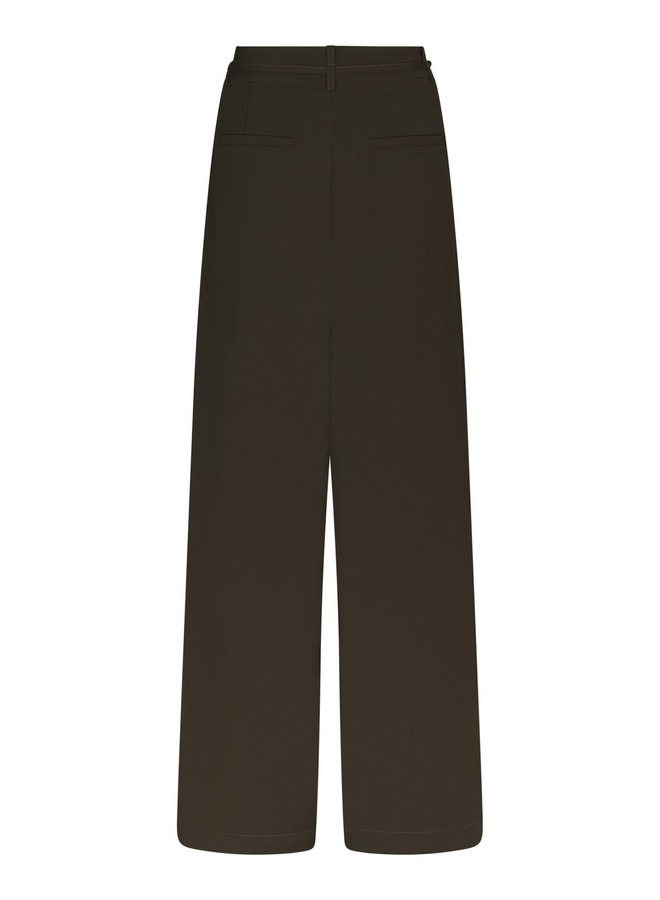 Neo Noir Eddina Woven Pants Dark Brown