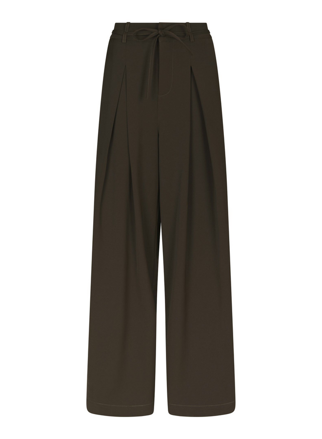 Neo Noir Eddina Woven Pants Dark Brown