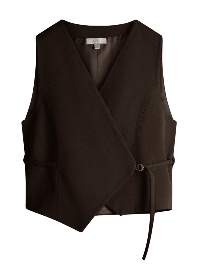 Azulae Fumi Gilet Brown