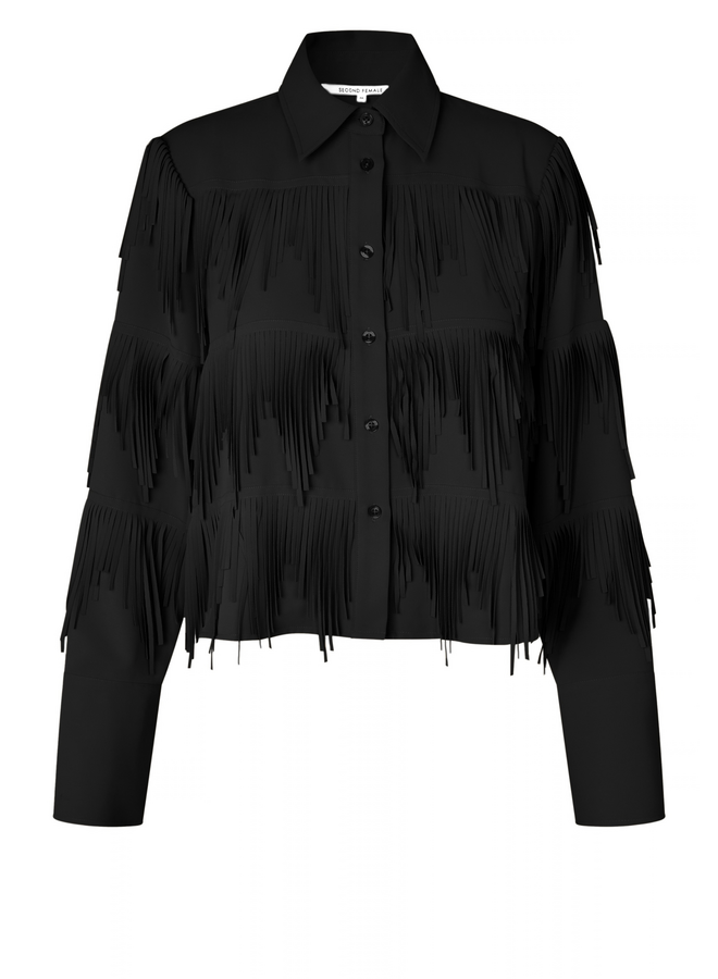 Second Female Dancing Cropped Shirt Black