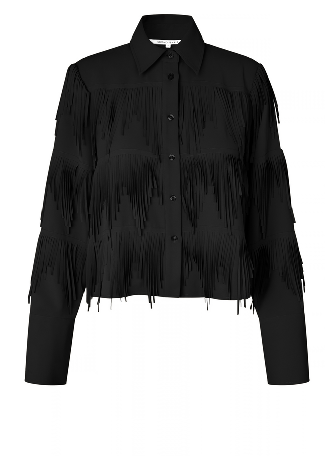 Second Female Dancing Cropped Shirt Black