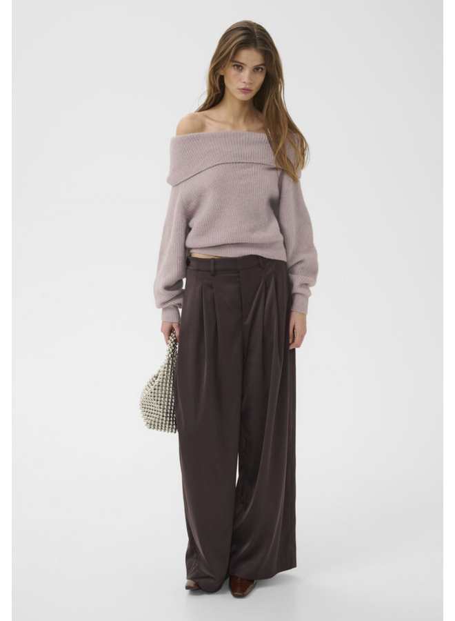 Gestuz Alpha Off Shoulder Pullover Quail Melange