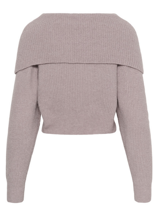 Gestuz Alpha Off Shoulder Pullover Quail Melange