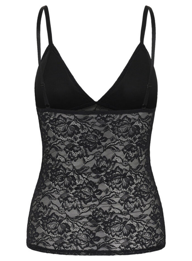 Gestuz Cami Full Lace Top Black