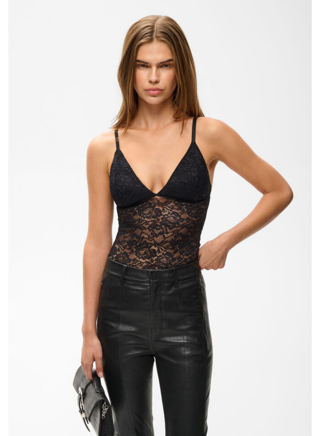 Gestuz Cami Full Lace Top Black