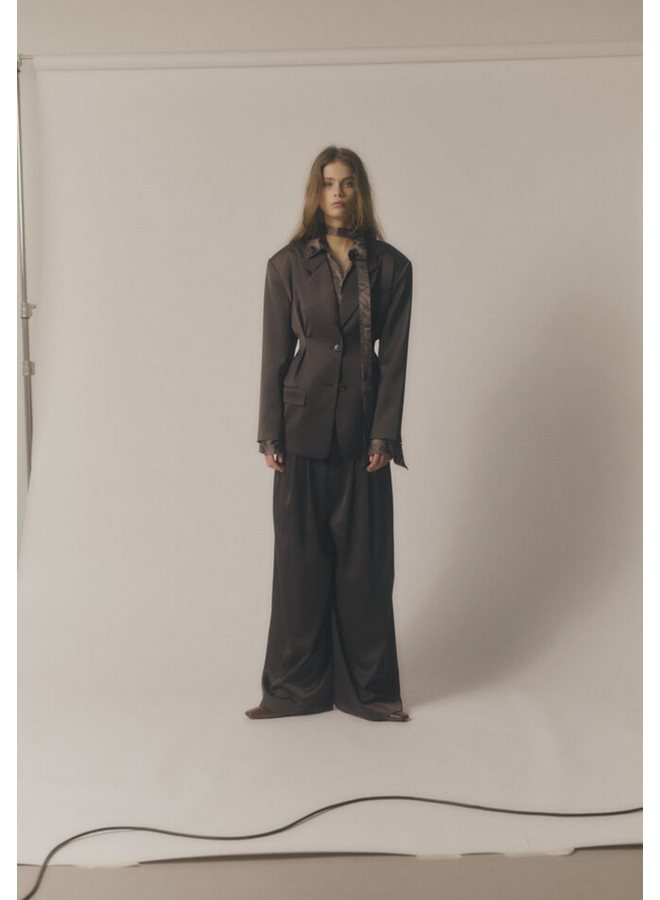 Gestuz Elva HW Pants Deep Plum