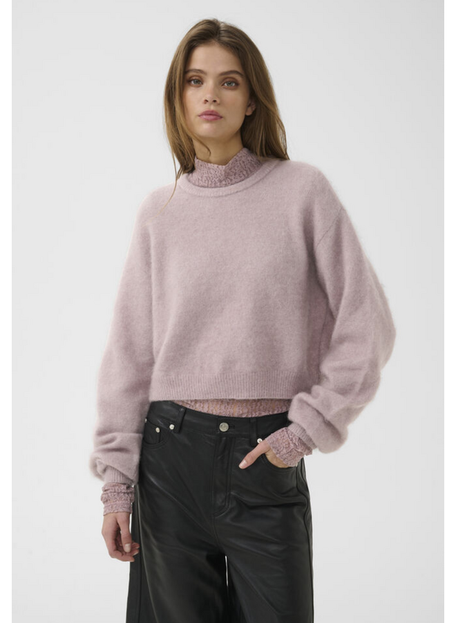 Gestuz Debbie Short Pullover Quail Melange