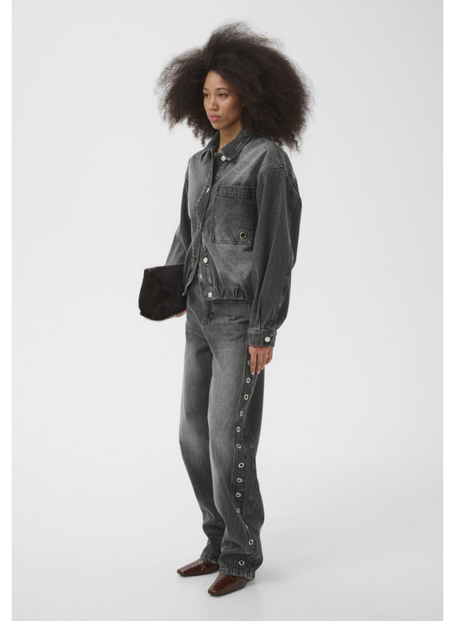 Gestuz Laida HW Balloon Jeans Grey Wash