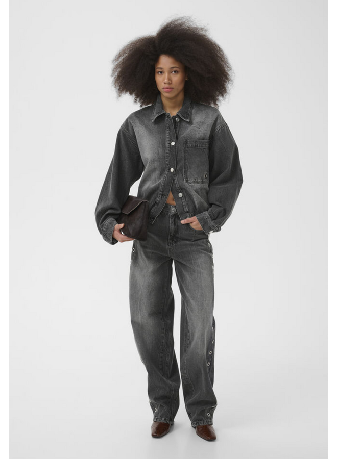 Gestuz Laida HW Balloon Jeans Grey Wash