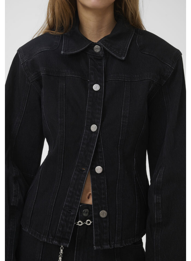Gestuz Nanetta Shirt Dark Grey Washed