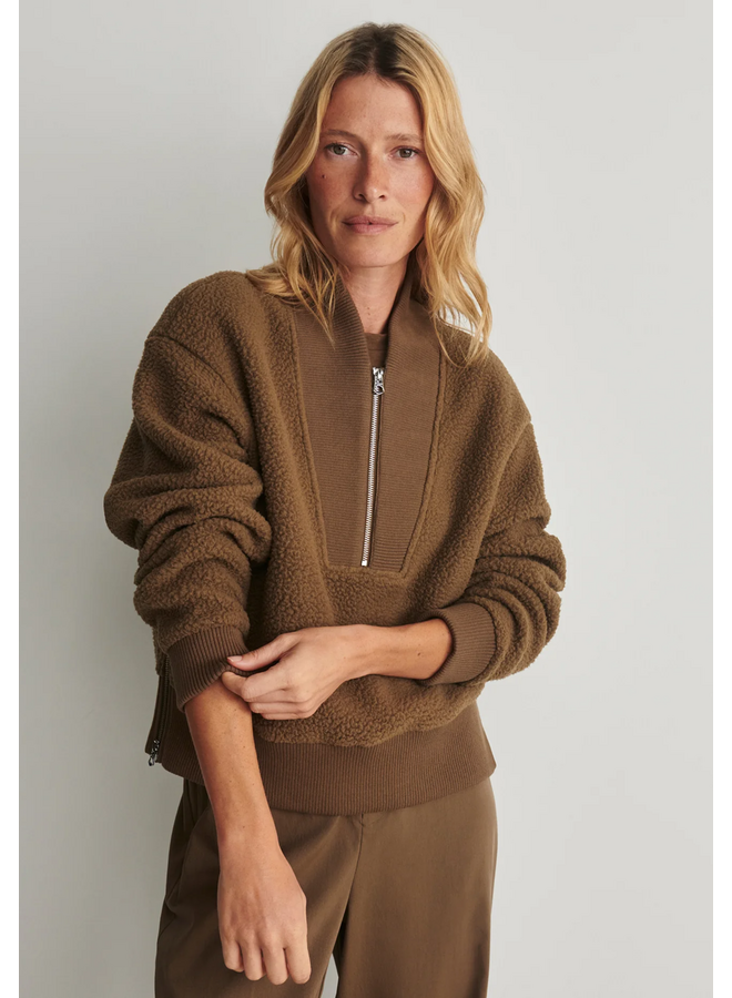 Varley Mumford Half Zip Fleece Teak Olive