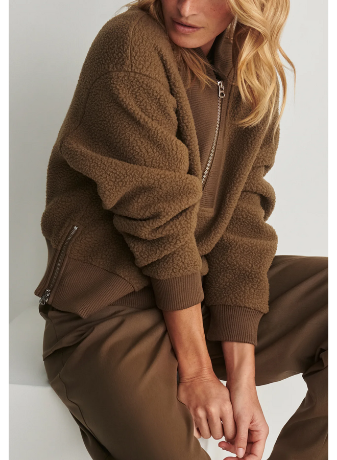 Varley Mumford Half Zip Fleece Teak Olive