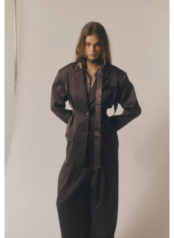 Gestuz Elva Waist Blazer Deep Plum