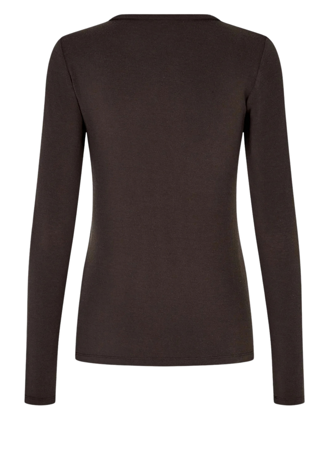 Second Female Matima O-Neck Tee Dark Brown