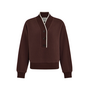 Varley Brenna Button Neck Fleece Deep Mahogany