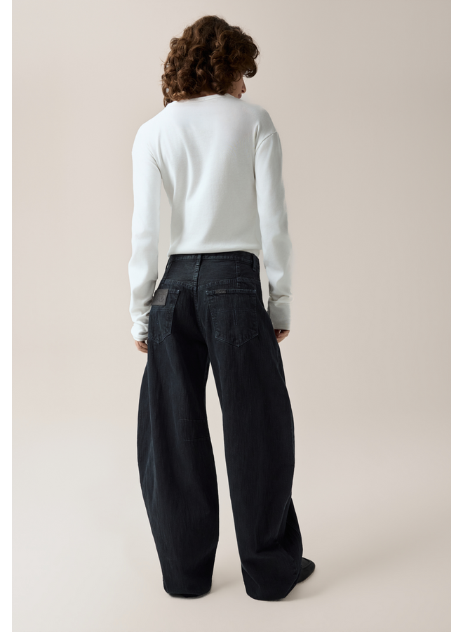 Lois Aliana Black Slub Flow Slub