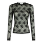 Neo Noir Evania Mesh Blouse Black
